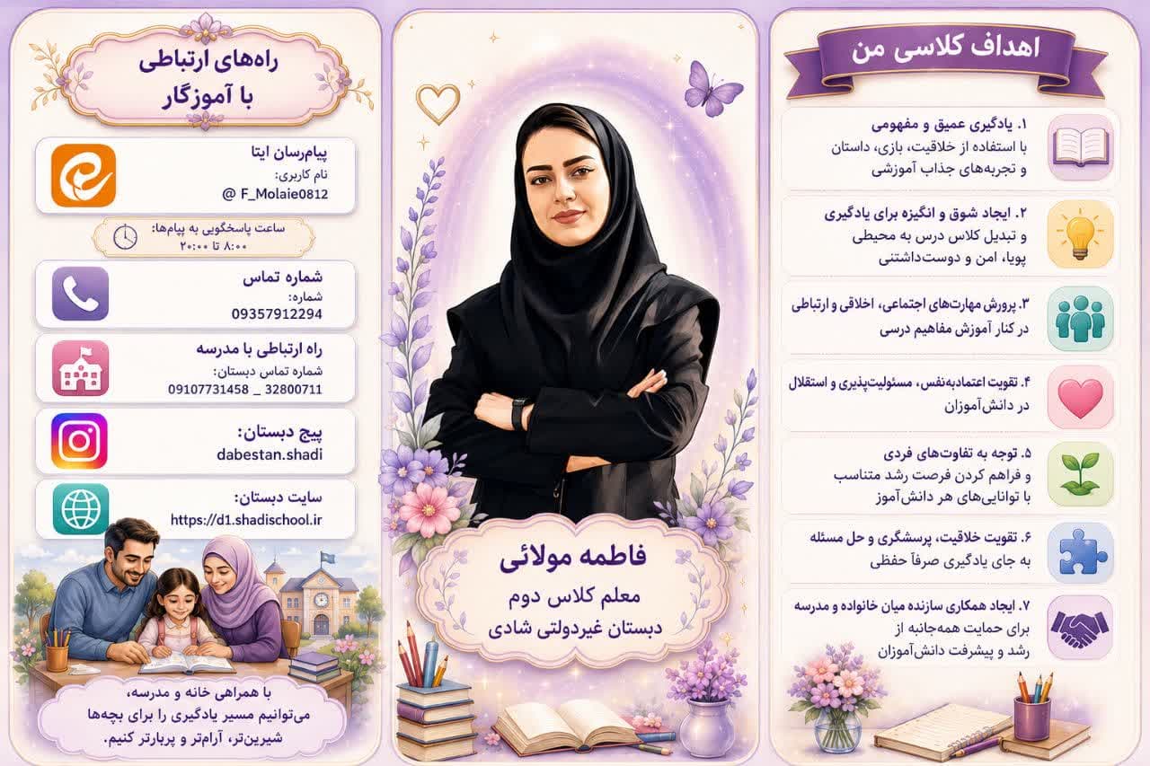 معرفی آموزگارپایه دوم